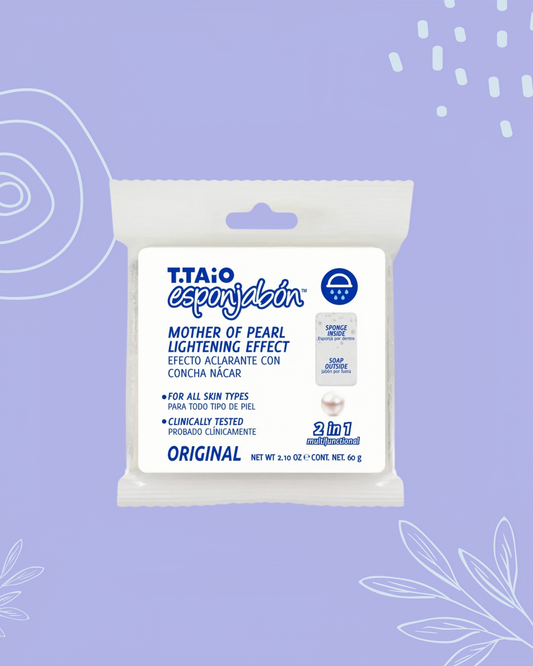 ESPONJABON ACLARANTE - CONCHA NACAR TAMAÑO VIAJE