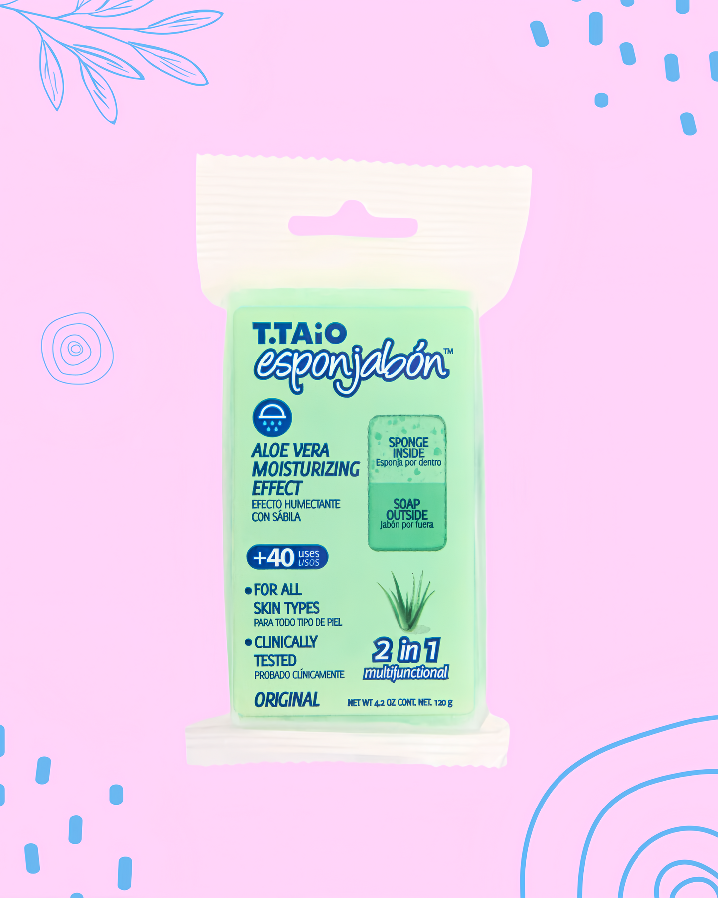 Esponjabón aloe vera hidratante  | Jabón + Esponja 2 en 1